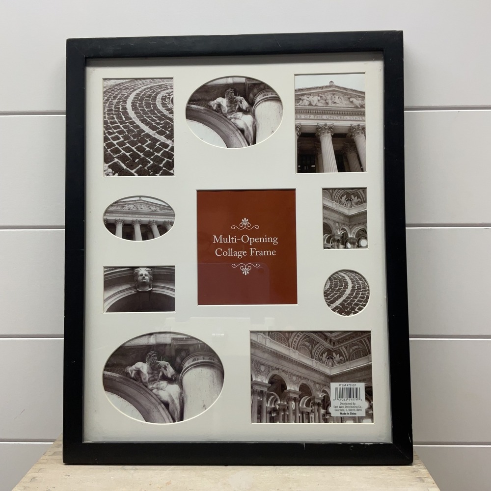 East West Distributing Co Black Multi Opening Collage Picture Frame 12x15 9-Phot